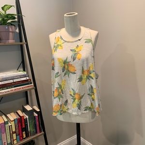 NWOT Free People Slub Lemon Tank